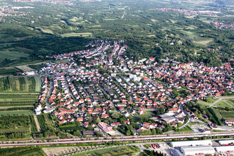From the west in Renchen in the state Baden-Wuerttemberg, Germany