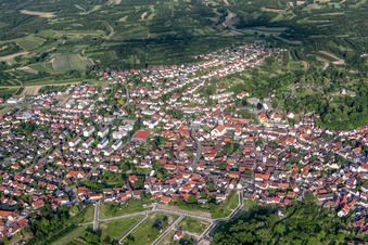 Oblique view of From the west in Renchen in the state Baden-Wuerttemberg, Germany
