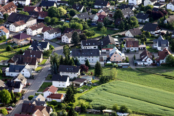 District Sand in Willstätt in the state Baden-Wuerttemberg, Germany out of the air