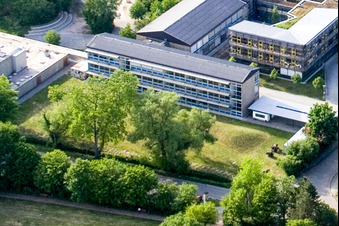 Planned school garden area of the IGS in Kandel in the state Rhineland-Palatinate, Germany