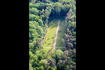 Training Area firing range aerea of Bow sport in Kandel in the state Rhineland-Palatinate