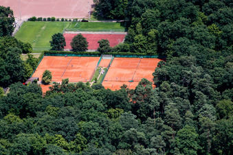 Tennis courts of TC Kandel in Kandel in the state Rhineland-Palatinate, Germany