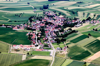 Wintzenbach in the state Bas-Rhin, France seen from above