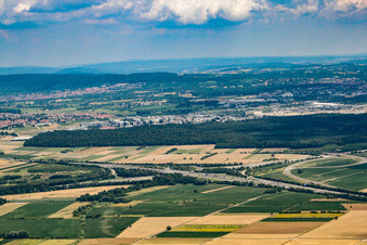 Walldorf motorway junction A6 and A5 in the district Rot in St. Leon-Rot in the state Baden-Wuerttemberg, Germany