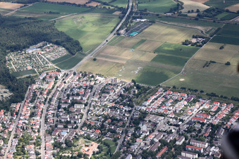 Gliding airfield in Walldorf in the state Baden-Wuerttemberg, Germany