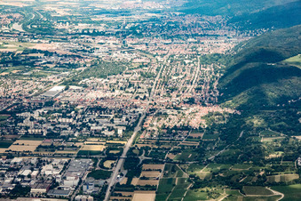 From the south in the district Rohrbach in Heidelberg in the state Baden-Wuerttemberg, Germany