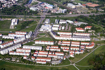 South in the district Oberreut in Karlsruhe in the state Baden-Wuerttemberg, Germany