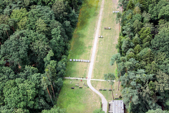 Aerial photograpy of Archery club grounds Kandel in Kandel in the state Rhineland-Palatinate, Germany