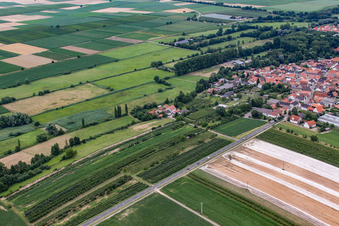 Entrance to the B427 from the east in Winden in the state Rhineland-Palatinate, Germany