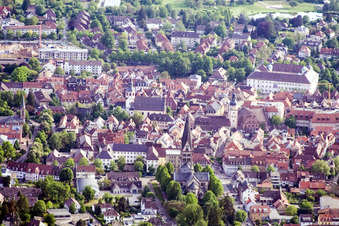 Sacred Heart in Ettlingen in the state Baden-Wuerttemberg, Germany