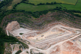 Abbotskerswell in the state England, Great Britain seen from above