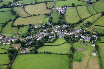 Bird's eye view of Abbotskerswell in the state England, Great Britain