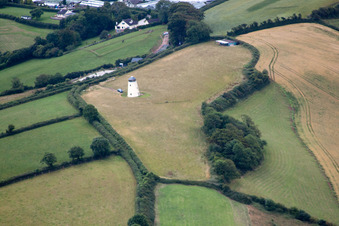 Abbotskerswell in the state England, Great Britain viewn from the air