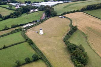 Aerial view of Kingskerswell in the state England, Great Britain