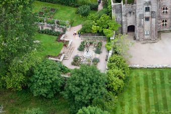 Bird's eye view of Marldon in the state England, Great Britain