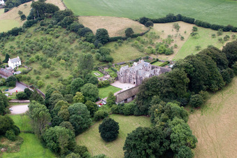 Marldon in the state England, Great Britain from a drone