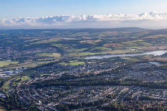 Bird's eye view of Kingskerswell in the state England, Great Britain