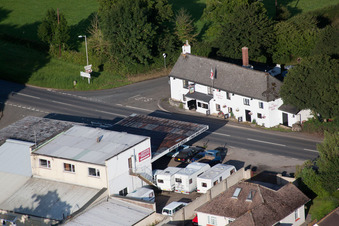 Abbotskerswell in the state England, Great Britain from a drone