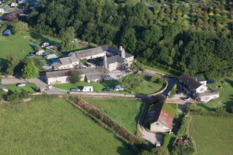 Aerial photograpy of Abbotskerswell in the state England, Great Britain