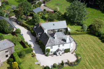 Ipplepen in the state England, Great Britain out of the air