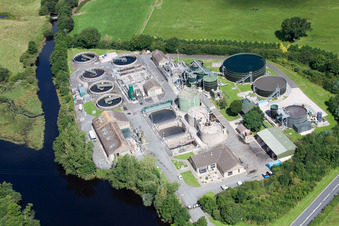 Berry Pomeroy in the state England, Great Britain seen from above