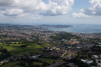 Totnes in the state England, Great Britain out of the air