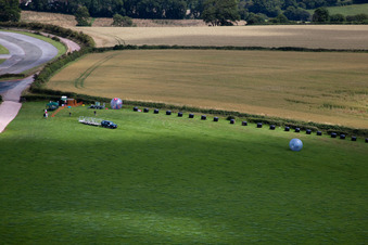 Aerial view of Paignton in the state England, Vereinigtes Königreich