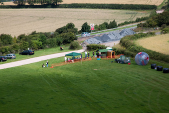 Marldon in the state England, Great Britain from above