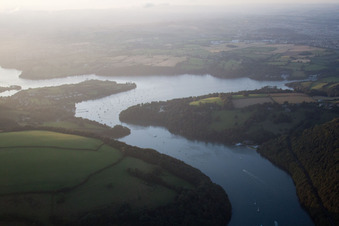 Aerial photograpy of Sandquay in the state England, Great Britain