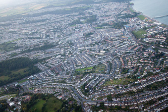 Aerial photograpy of Paignton in the state England, Great Britain