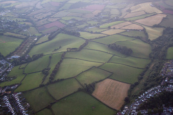 Paignton in the state England, Great Britain from above