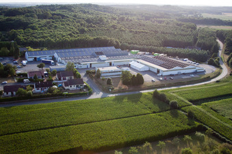 Drone image of Semur-en-Vallon in the state Sarthe, France