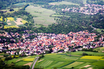 District Ellmendingen in Keltern in the state Baden-Wuerttemberg, Germany