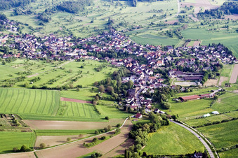 Village view in the district Ottenhausen in Straubenhardt in the state Baden-Wuerttemberg, Germany