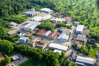 Industrial and commercial area STRATEC Biomedical AG in the district Graefenhausen in Birkenfeld in the state Baden-Wurttemberg