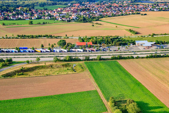 Tank & Rast Rest Area Pfalz/Wattenheim in Wattenheim in the state Rhineland-Palatinate, Germany