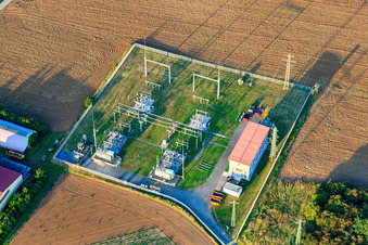 Substation in Eisenberg in the state Rhineland-Palatinate, Germany