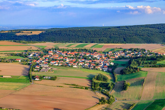 View of the town from the north in Tiefenthal in the state Rhineland-Palatinate, Germany