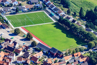 TSG football pitch in Jockgrim in the state Rhineland-Palatinate, Germany