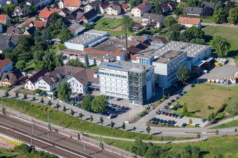 Klocke Pharma GmbH in the district Urloffen in Appenweier in the state Baden-Wuerttemberg, Germany from above
