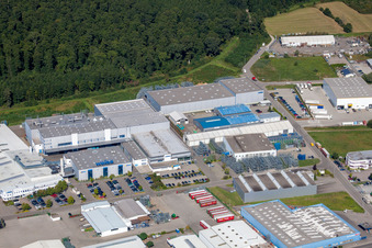 Aerial photograpy of Weiss automotive in Appenweier in the state Baden-Wuerttemberg, Germany
