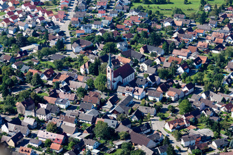 Church building in the village of in Windschlaeg in the state Baden-Wurttemberg, Germany