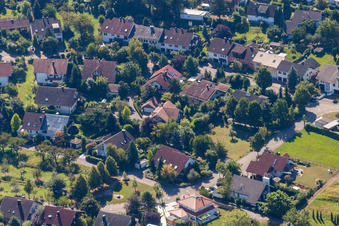 Aerial view of In the Ries in the district Fessenbach in Offenburg in the state Baden-Wuerttemberg, Germany