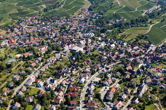 Village - view on the edge of wine-yards in Zell-Weierbach in the state Baden-Wurttemberg, Germany