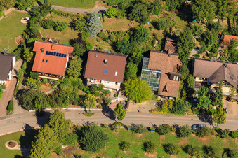 Oblique view of In the Black Forest in the district Fessenbach in Offenburg in the state Baden-Wuerttemberg, Germany