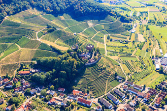 DJH Youth Hostel Castle Ortenberg in Ortenberg in the state Baden-Wuerttemberg, Germany from above