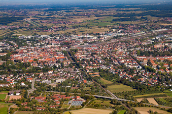 From the southeast in Offenburg in the state Baden-Wuerttemberg, Germany