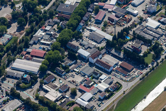 Waltersweierweg industrial park in Offenburg in the state Baden-Wuerttemberg, Germany
