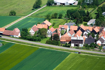 Village view in the district Minderslachen in Kandel in the state Rhineland-Palatinate, Germany