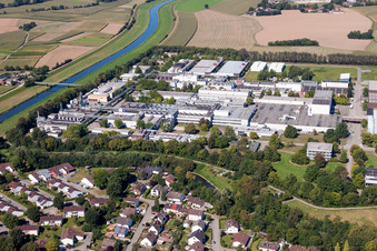 Industrial and commercial area Industriepark Willstaett in Willstaett in the state Baden-Wurttemberg, Germany